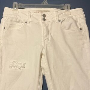 White Distressed Women Jeans